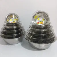 آبکش و لگن استیل یونیک حک شده