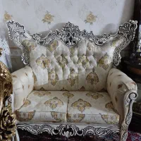 فروش مبل سلطنتی سفید کرمی ۷نفره|مبلمان خانگی و میز عسلی|مراغه, |دیوار