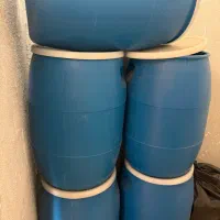 بشکه آبی درب دار