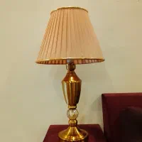 آباژور ترکیبی کریستال و ورق آبکاری برنز ( کد ۱۵۱)