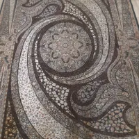 فرش 700 شانه 9 متری نقشه کهکشان سرمه ای