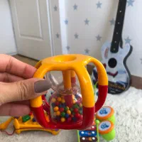 جغجغه دانه رنگی تولو