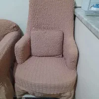 مبل راحتی ۷ نفره همراه جلومبلی و کاور|مبلمان خانگی و میز عسلی|اسلامشهر, مطهری|دیوار