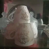 یک دست فنجون گل برجسته بانلبکیش سالم وقسنگ