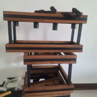لوستر چوبی فلز شیک