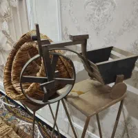 سبد حصیری،ساعت،تلفن،پاسماوری