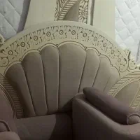 تخت دست دوم ومبل تکی دوتا دست دوم بدون کوسن