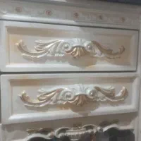 سرویس تخت خواب سالم دونفره تمام منبت کار دست|تخت و سرویس خواب|تهران, گلچین|دیوار