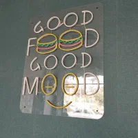 تابلو نئون مناسب فست فود و رستوران