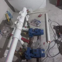 لوله کش و نصاب پمپ اب  متورخانه گاز شوفاژ