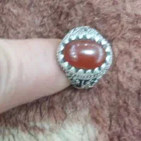 انگشتر قدیمی بانگین عقیق یمن