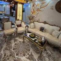 ست کامل مبل سلطنتی، میز، تخت و دراور