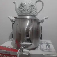 سماور روگازی همراه با قوری|قوری، کتری، قهوهساز دستی|ارومیه, |دیوار