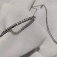 دستبند نقره، نگین دار