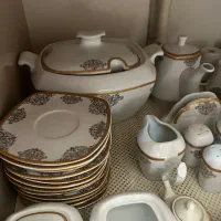 سرویس چینی پردیس۱۲نفره گل برجسته