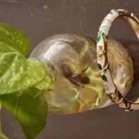 دستبند (بنگل) مینا کاری وارداتی