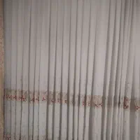 پرده گلدار کتان|پرده، رانر، رومیزی|اسدآباد, |دیوار