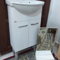 روشویی کابینتی و آینه شیرالات
