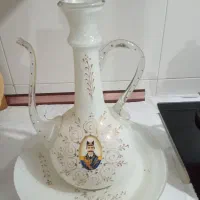 افتابه لگن شیشه ای دکوری|کلکسیون اشیاء عتیقه|بندر انزلی, نیمه شعبان|دیوار