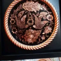 دیوار کوب مسی طرح پرنده