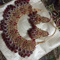 ست گردنبند و گوشواره هندی