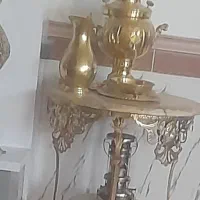 میز سماور برنزه 6۰ با همه وسایلش|صنایع دستی و سایر لوازم تزئینی|مراغه, |دیوار