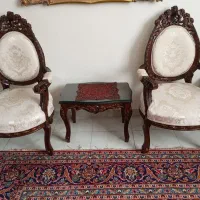 مبل استیل ۱۱نفره چوب گردو اصل|مبلمان خانگی و میز عسلی|تهران, سازمان برنامه جنوبی|دیوار