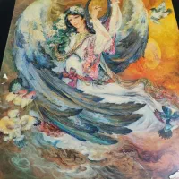 اثر استاد فرشچیان چنگ زن