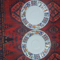 ۶ عدد بشقاب چینی کوچیک قدیمی کلکسیونی روکش طلا|کلکسیون اشیاء عتیقه|شیراز, سعدیه جنوبی|دیوار