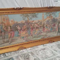 تابلو گوبلن بسیار قدیمی، یک و نیم در نیم