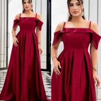 لباس مجلسی ساتن آمریکایی فقط سایز ۴۴ ۴۶ مونده|لباس|همدان, |دیوار