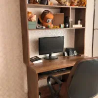 میز تحریر با کتابخانه و صندلی چرخدار کاملا نو|میز تحریر و کامپیوتر|گلستان (تهران), |دیوار