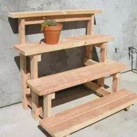 پایه گلدان تزئینی ـ پایه چوبی - گلخانه|گل و گیاه طبیعی|تربت‌حیدریه, شهرک ولیعصر|دیوار