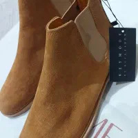 کفش نیم بوت چلسی شتری