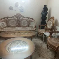 مبل استیل همراه با بوفه دو تکه