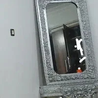 آینه کنسول نقره ای خوشکل