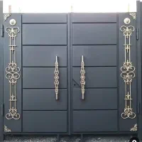 درب باغی ویلایی مدرن کلاسیک ریلی ...|مصالح و تجهیزات ساختمان|رامجین, |دیوار