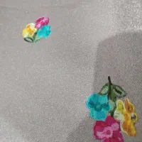 پارچه لمه گل دار گرم پالتویی