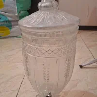 کلمن شیشه ای تراش دار
