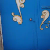 درب حیاط دو لنگه