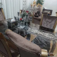 میزناهارخوری۶نفره شیشه