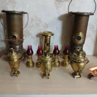 سماوربرنجی مسی برنزکلکسیون ظروف آشپزخانه برنزی