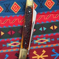قلمتراش گوزن برنجی استاد باقر‌ وفا
