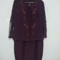 لباس مجلسی سایز ۴۸.۵۰.روسری ابریشم و..