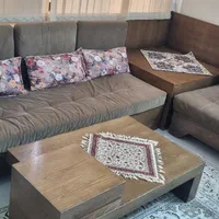 مبلمان L همراه میز ناهارخوری|مبلمان خانگی و میز عسلی|اصفهان, خلیل آباد|دیوار