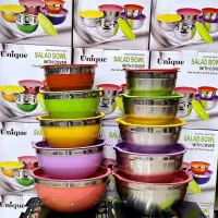 لگن استیل ۵تیکه یونیک