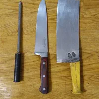 ساتور قصابی.چاقو قصابی.مصقل(چاقو تیزکن)