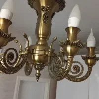 لوستر ۶ شاخه برنز