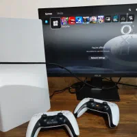 PS5 اسلیم دیسک خور دو دسته|کنسول، بازی ویدئویی و آنلاین|کرمان, |دیوار