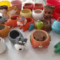 گلدان سرامیکی فانتزی